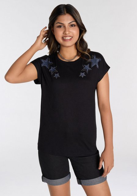 Laura Scott Kurzarmshirt mit stylischen Sternen - NEUE KOLLEKTION günstig online kaufen