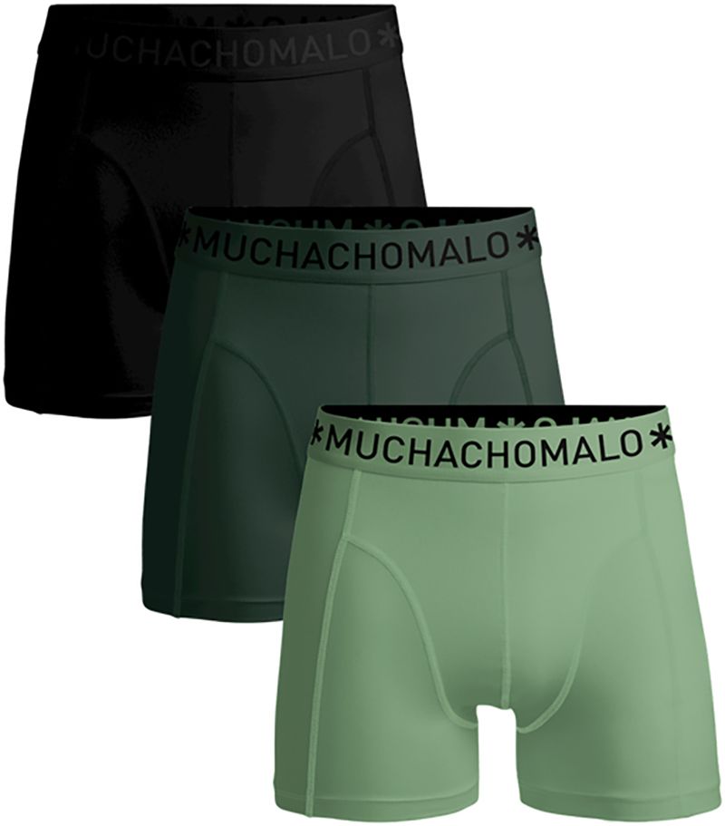 Muchachomalo Shorts 3er-Pack Solid Grün 582 - Größe XXL günstig online kaufen