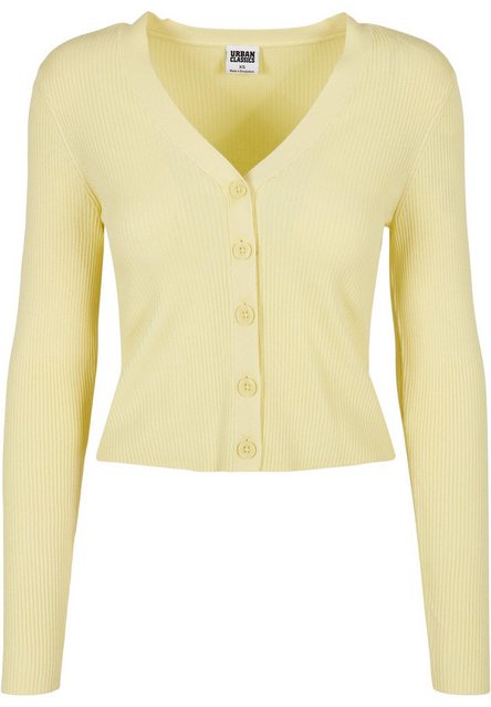 URBAN CLASSICS Strickjacke Urban Classics Damen Ladies Short Rib Knit Cardi günstig online kaufen