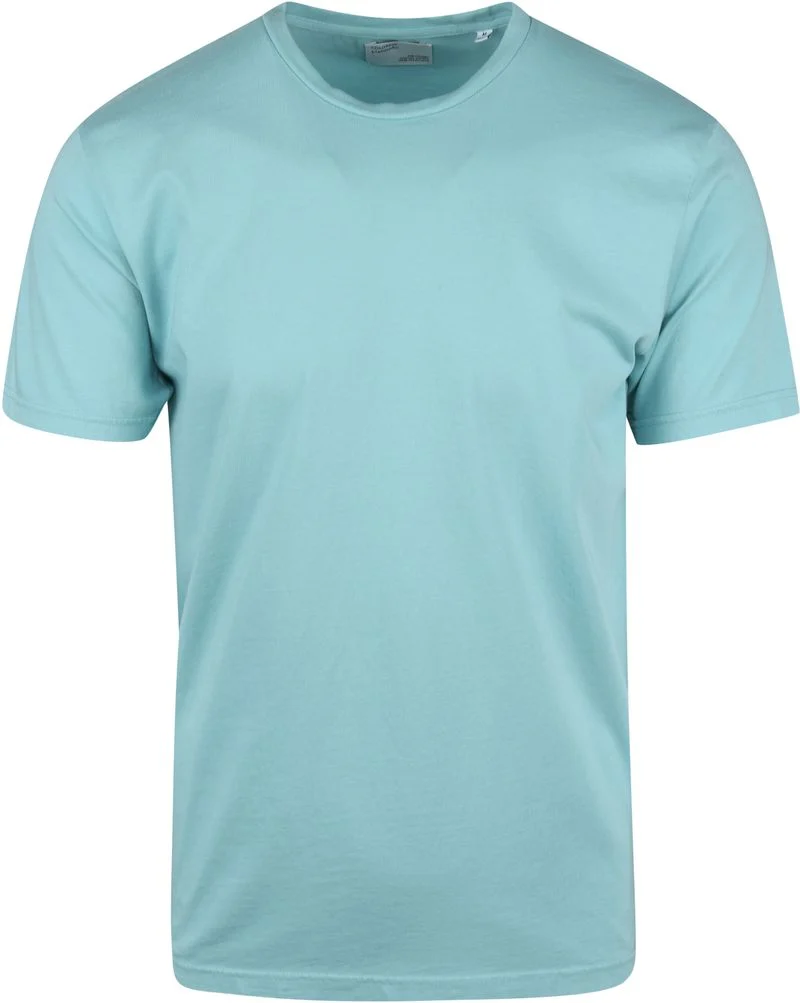 Colorful Standard Organisch T-shirt Blau - Größe XL günstig online kaufen