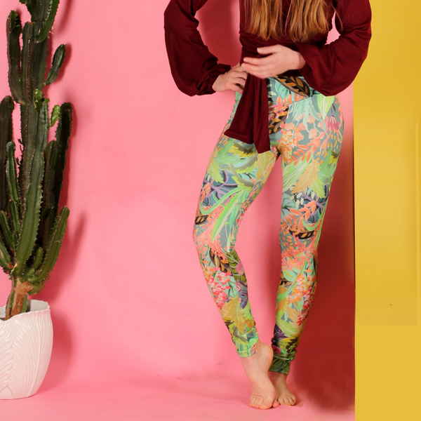 Leggings Valita Mit Floralem Muster günstig online kaufen