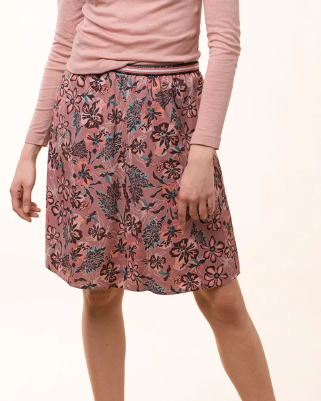 Rock Mit Blumenprint Aus Viskose "Fleur Skirt" günstig online kaufen