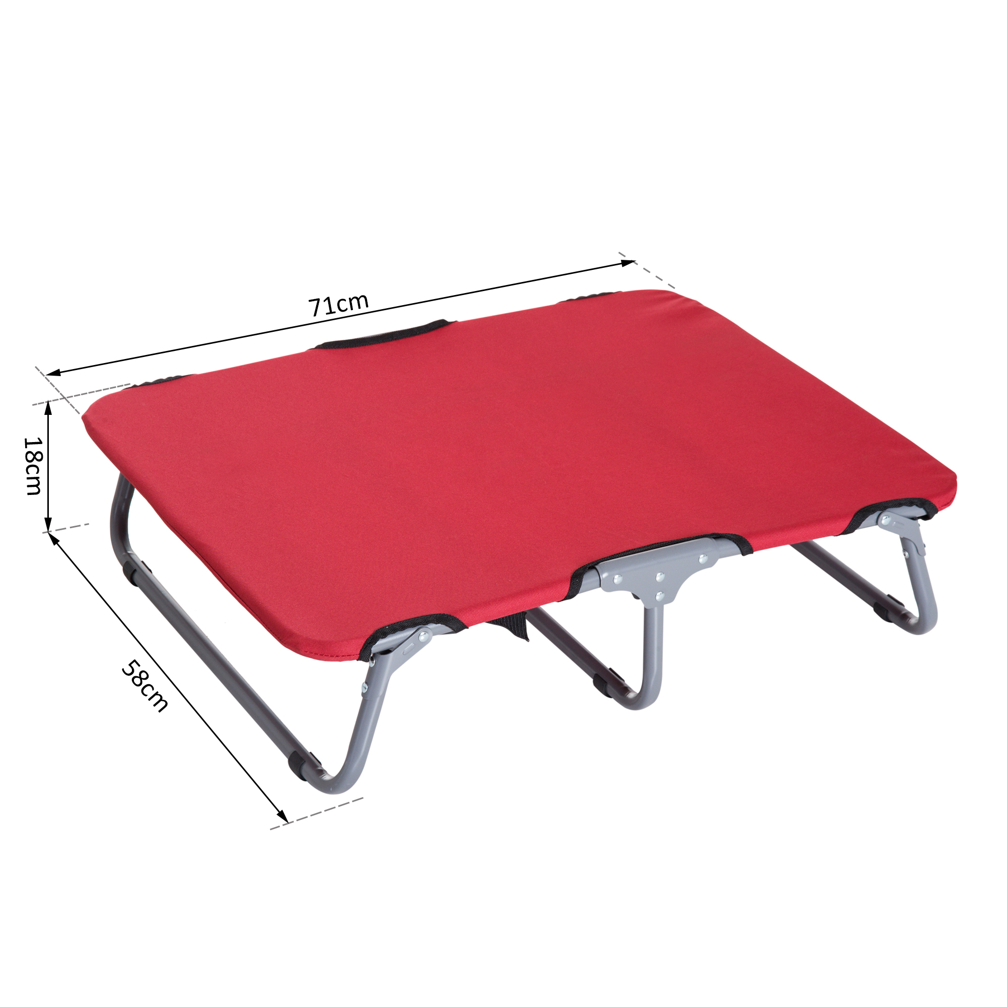 PawHut Hundeliege Hundebett Katzenbett Schlafplatz faltbar Rot   Aosom günstig online kaufen