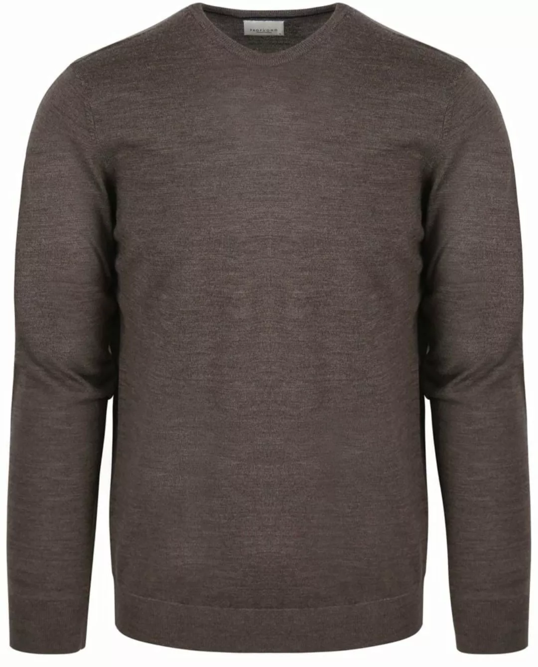 Profuomo Merino Pullover Taupe - Größe L günstig online kaufen