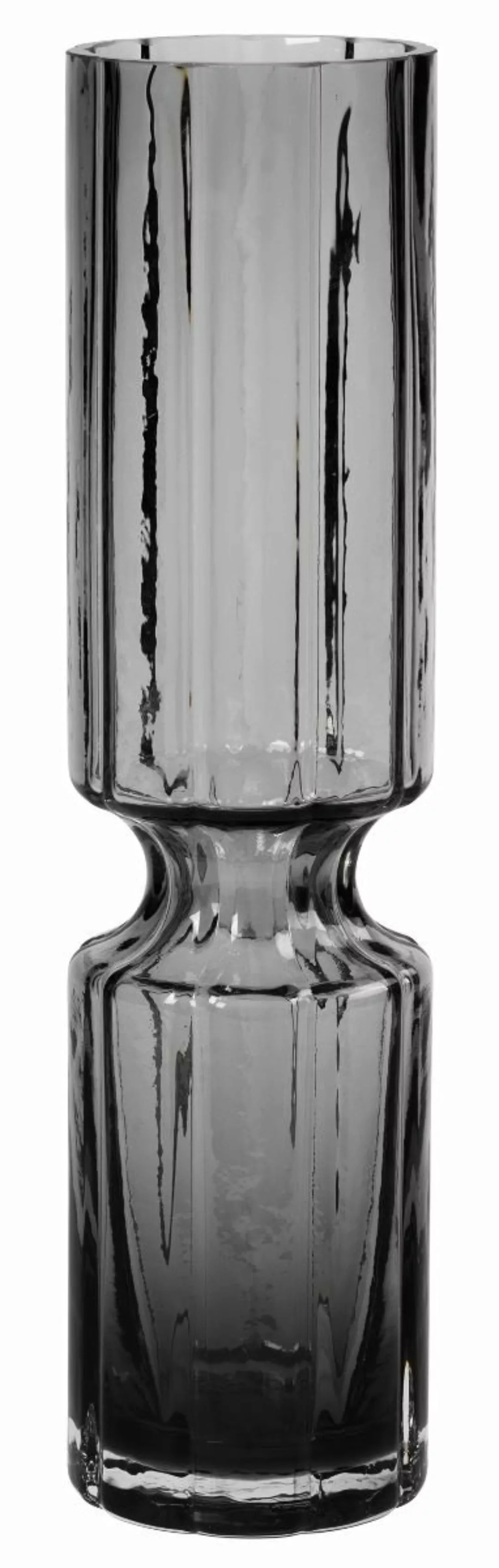 Broste Copenhagen Vasen Hyacint Vase Glas Smoked Pearl Clear 31,7 cm günstig online kaufen