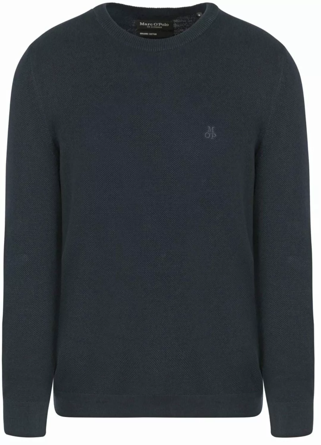 Marc O'Polo Pullover Struktur Navy - Größe M günstig online kaufen