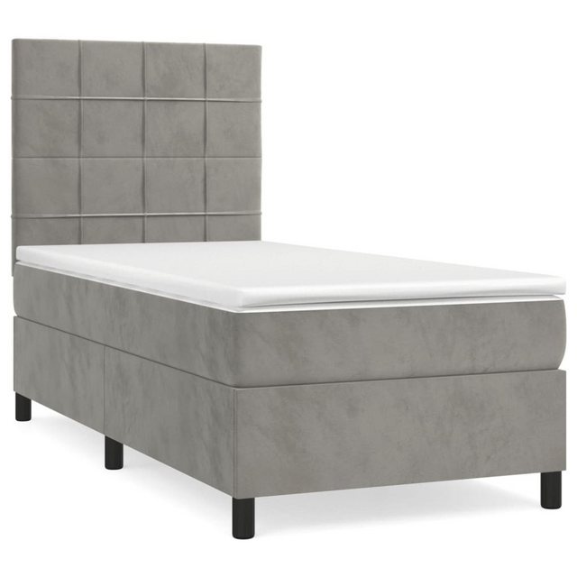 vidaXL Boxspringbett Bett Boxspringbett mit Matratze komplett Samt (80 x 20 günstig online kaufen