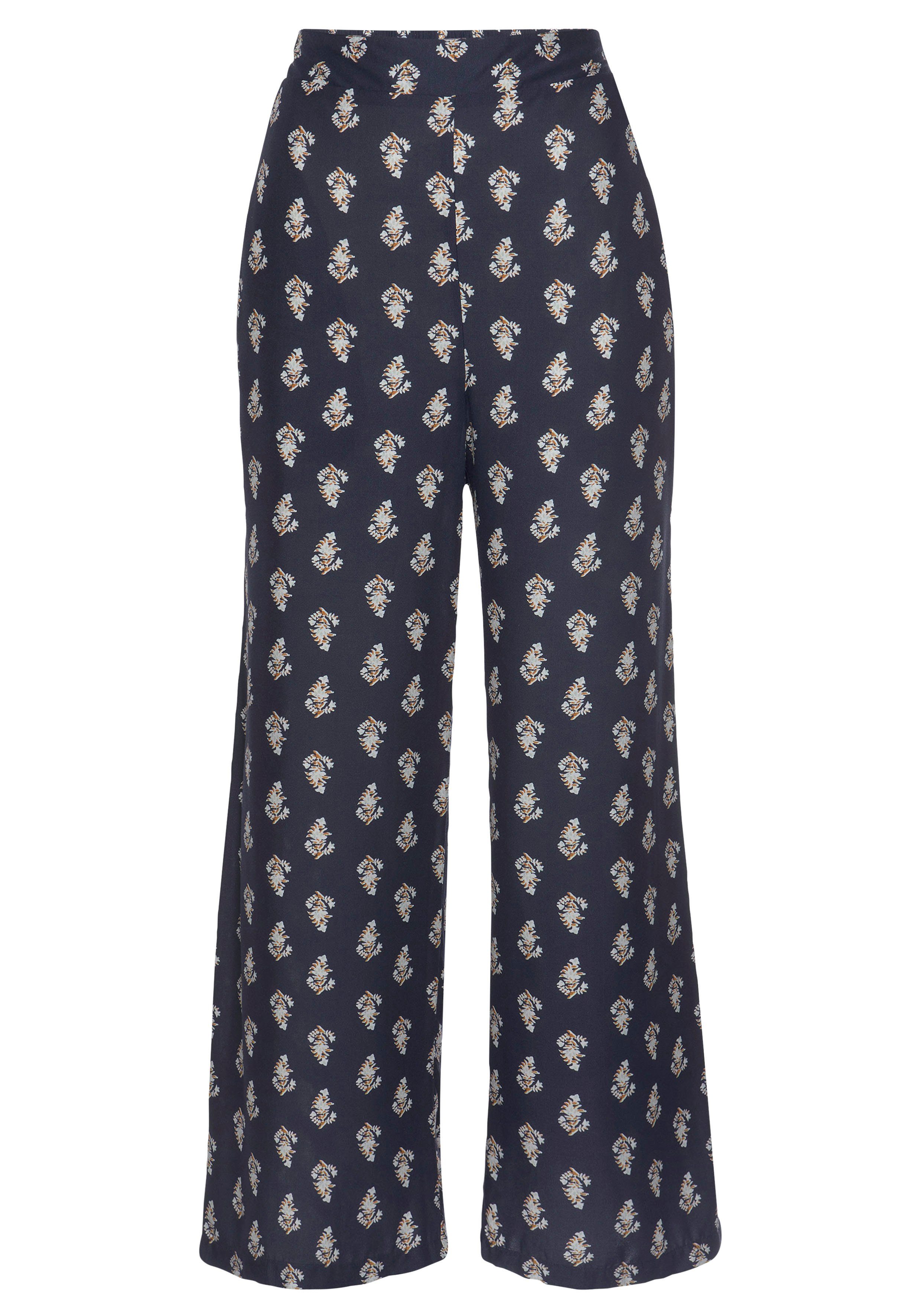 Vivance Palazzohose, mit Alloverdruck und Taschen, Schlupfhose, Stoffhose günstig online kaufen