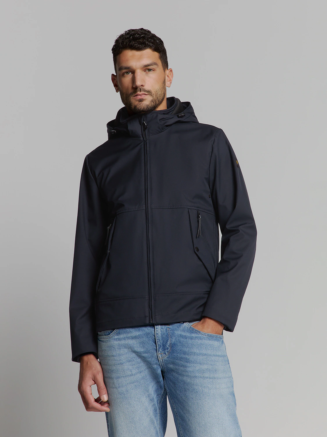 NO EXCESS Kurzjacke "No Excess Jacke mit abnehmbarer kapuze" günstig online kaufen