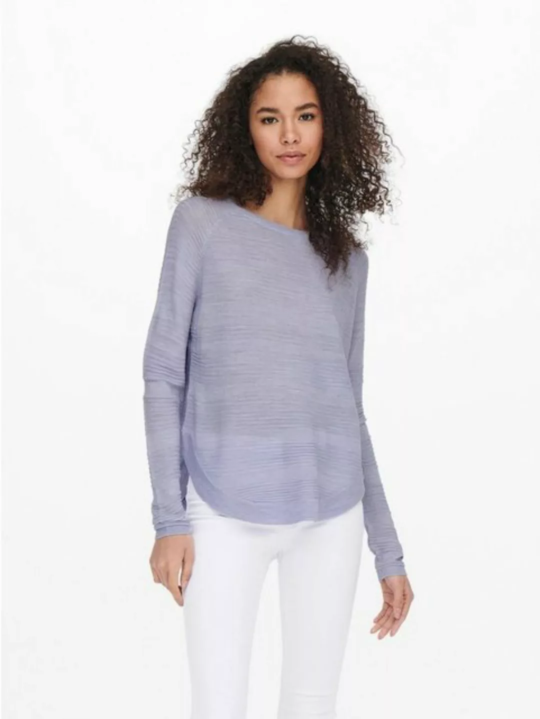 ONLY Strickpullover Dünner Strick Pullover Langarm Stretch Sweater Basic ON günstig online kaufen