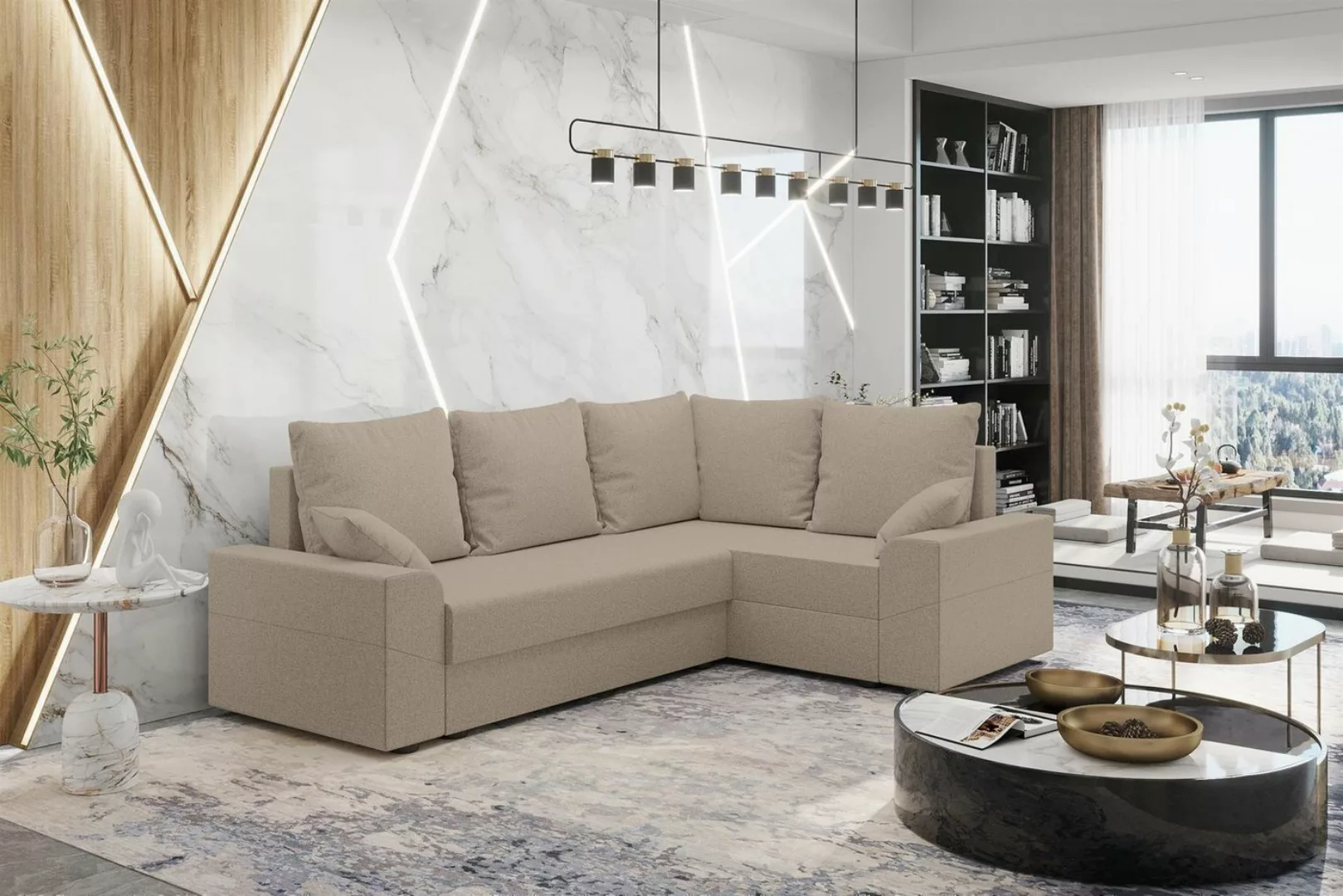 Stylefy Ecksofa Montero, L-Form, Eckcouch, Sofa, Sitzkomfort, mit Bettfunkt günstig online kaufen