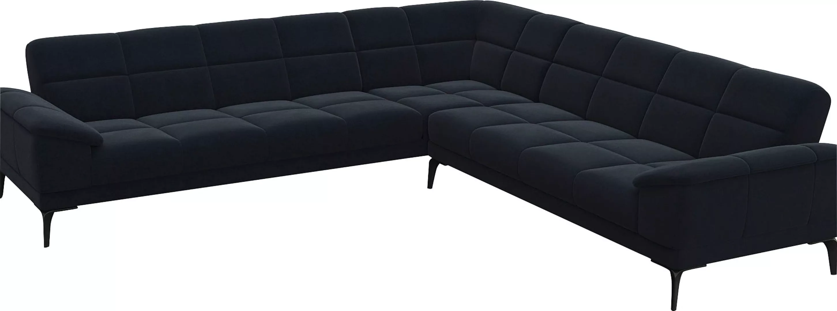 FLEXLUX Ecksofa »Viale L-Form, mit attraktiver und aktueller Rückensteppung günstig online kaufen