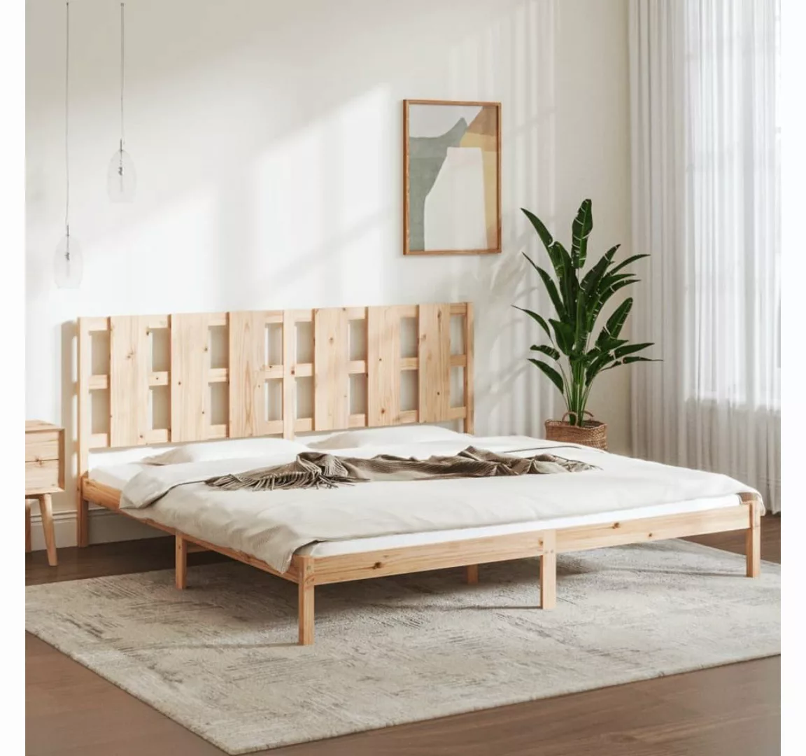 furnicato Bett Massivholzbett Kiefer 200x200 cm günstig online kaufen
