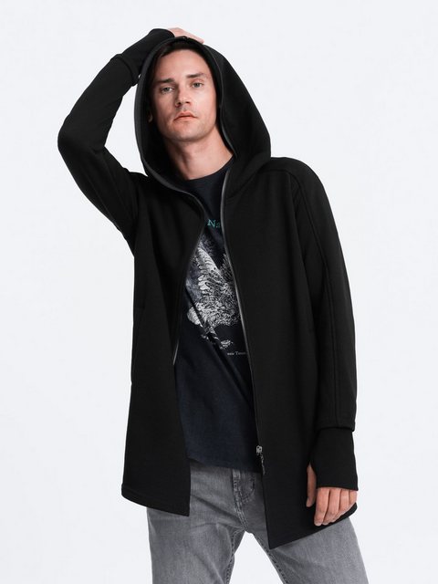OMBRE Kapuzensweatshirt Längeres Sweatshirt mit einer geräumigen Kapuze günstig online kaufen