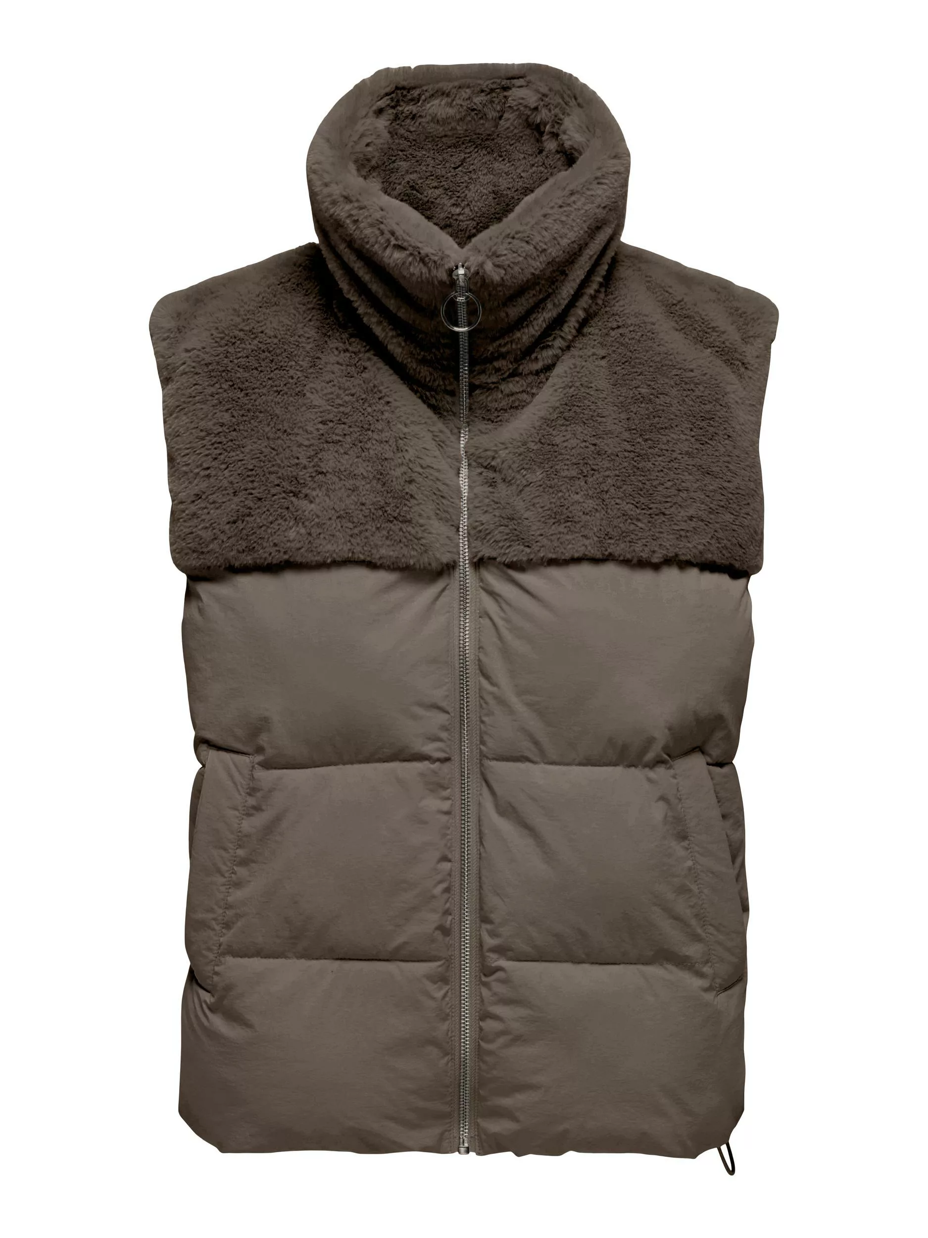 ONLY Steppweste "ONLWANJA FUR PUFFER MIX WAISTCOAT CC OTW", mit Teddyplüsch günstig online kaufen