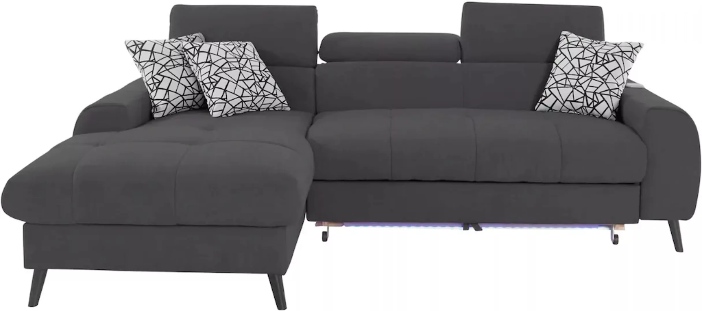 COTTA Ecksofa »Mia L-Form«, 3-tlg.-Kissen-Set, Recamiere, wahlweise mit ode günstig online kaufen