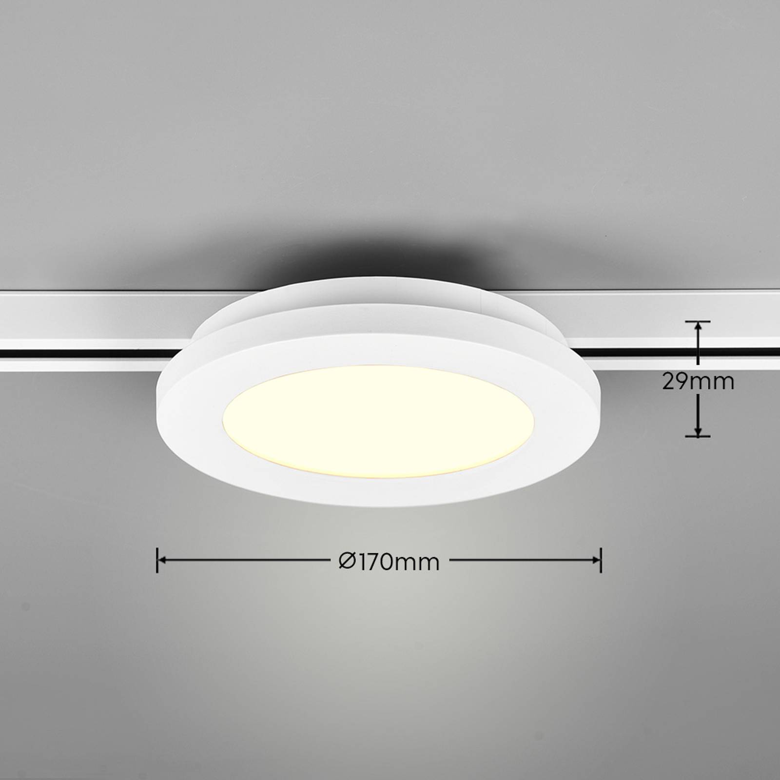 LED-Deckenlampe Camillus DUOline, Ø 17 cm, weiß günstig online kaufen