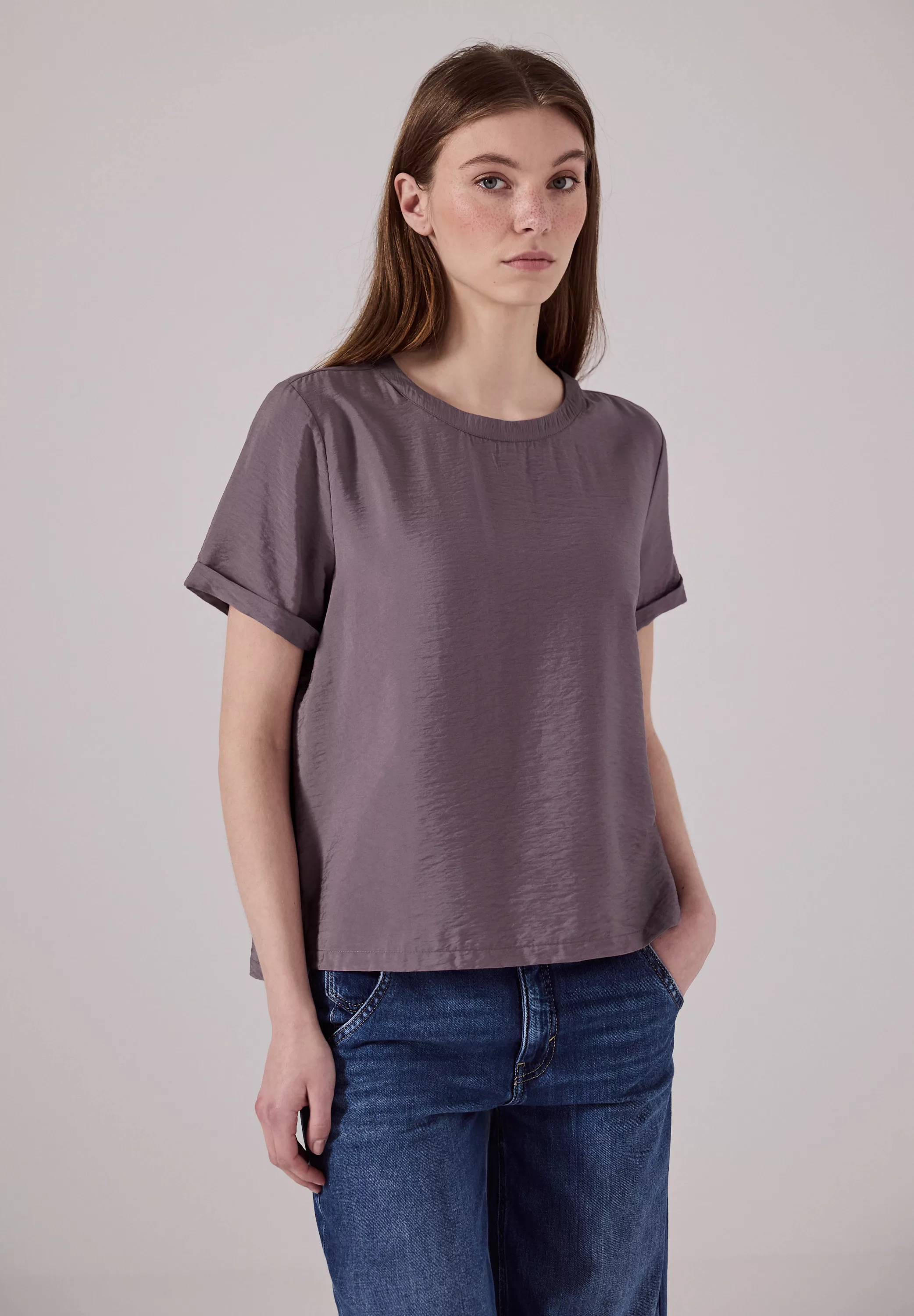 STREET ONE STUDIO Shirtbluse, aus softem Materialmix günstig online kaufen