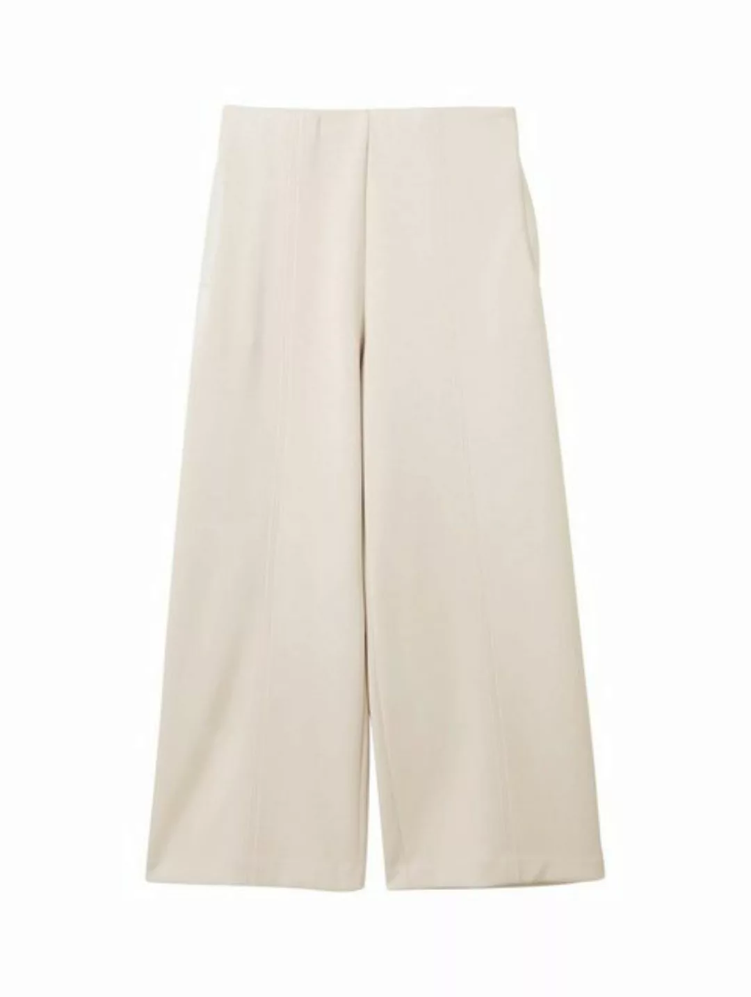 TOM TAILOR Stoffhose scuba culotte, Dusty Beige günstig online kaufen