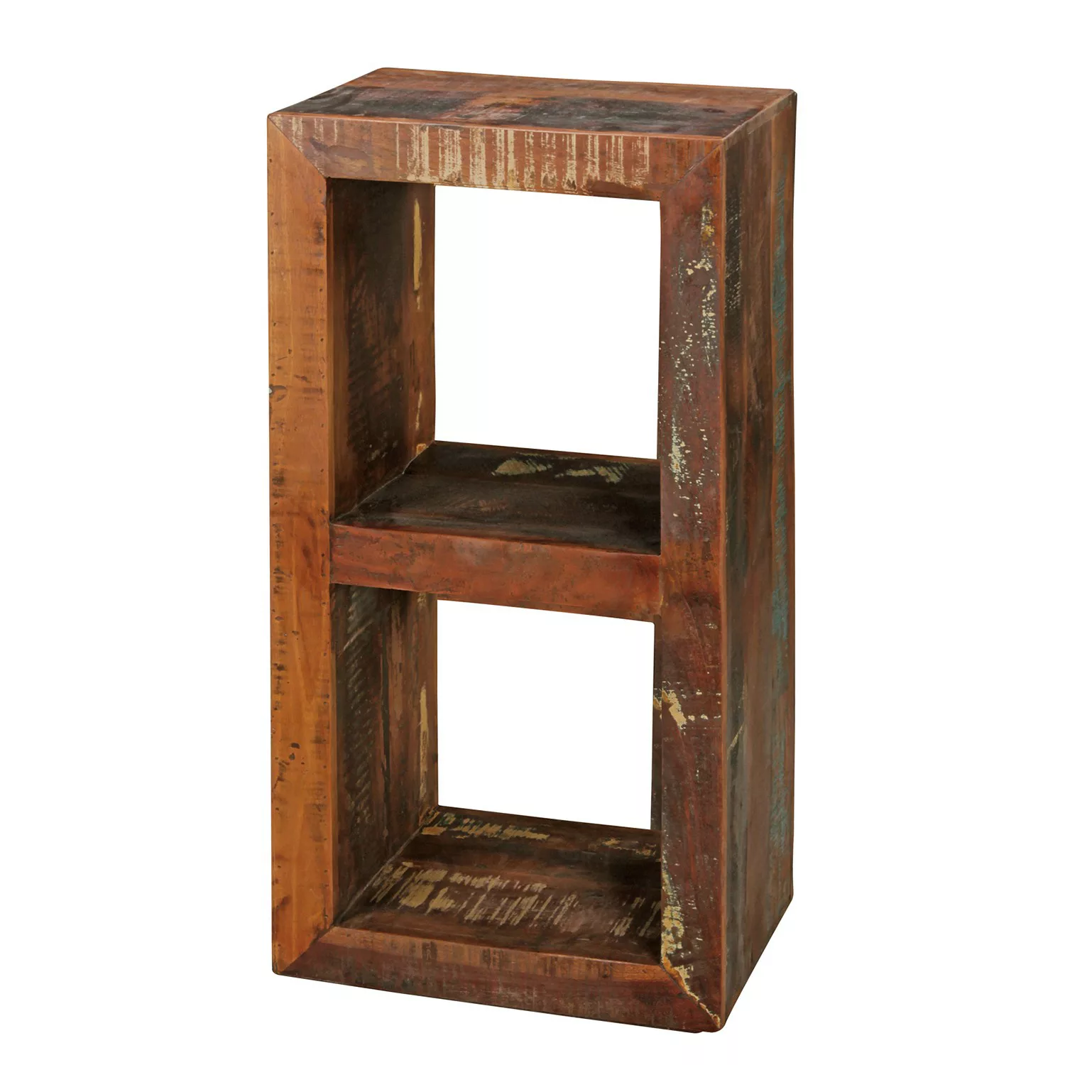 Bücherregal Kalkutta 45 x 35 x 90 cm | Massivholz Regal mit 2 Ebenen | Cube günstig online kaufen