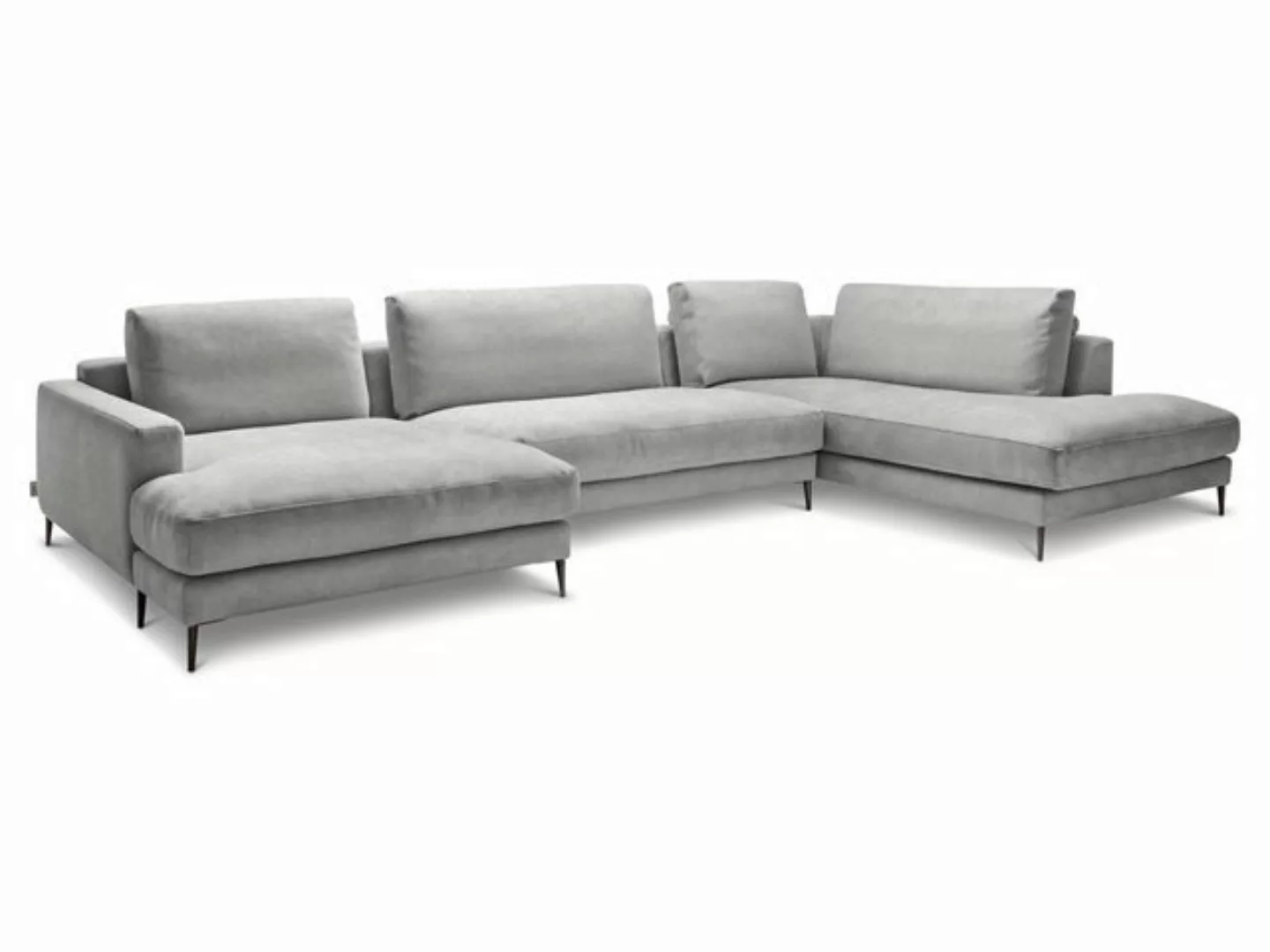 SANSIBAR Living Polsterecke Polsterecke SANSIBAR RÖMÖ U-F 170x223 cm silber günstig online kaufen