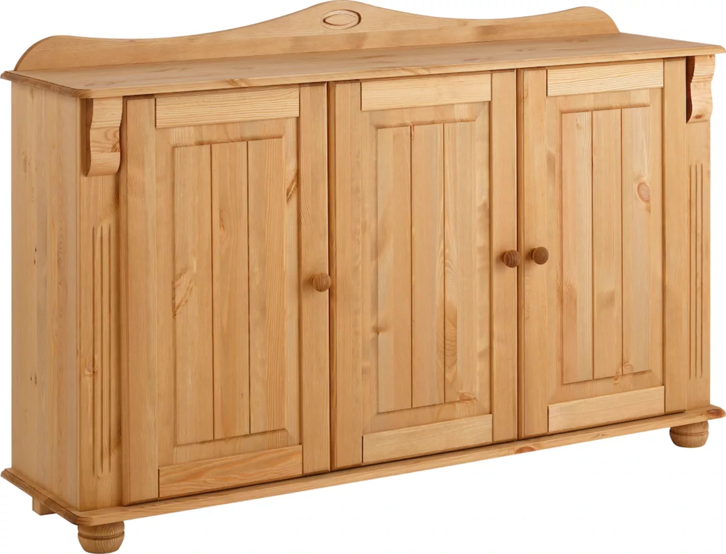 Home affaire Sideboard "Adele", Kommode, 3-türig, Breite 130 cm, aus massiv günstig online kaufen