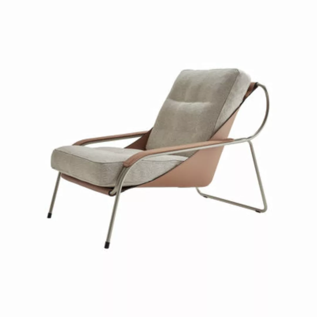Lounge Sessel Maggiolina leder textil beige / Stoff & Leder - 1947 - Zanott günstig online kaufen