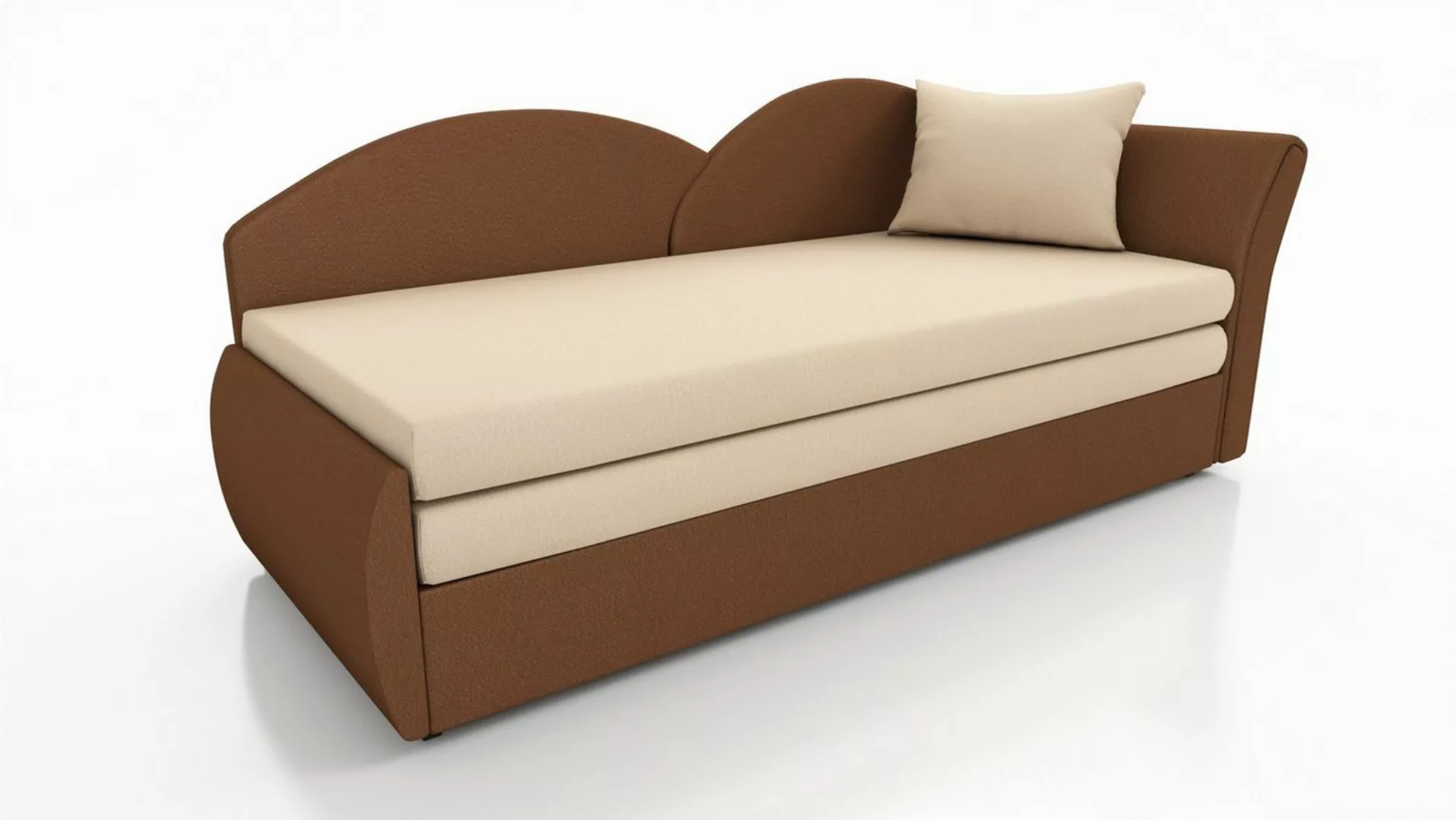 Fun Möbel Schlafsofa Sofa ALINA Links oder Rechts inklusive Bettkasten Stof günstig online kaufen