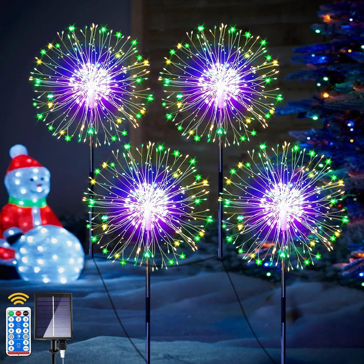 BlingBin LED Solarleuchte Gartendeko Solarleuchten, 4 günstig online kaufen