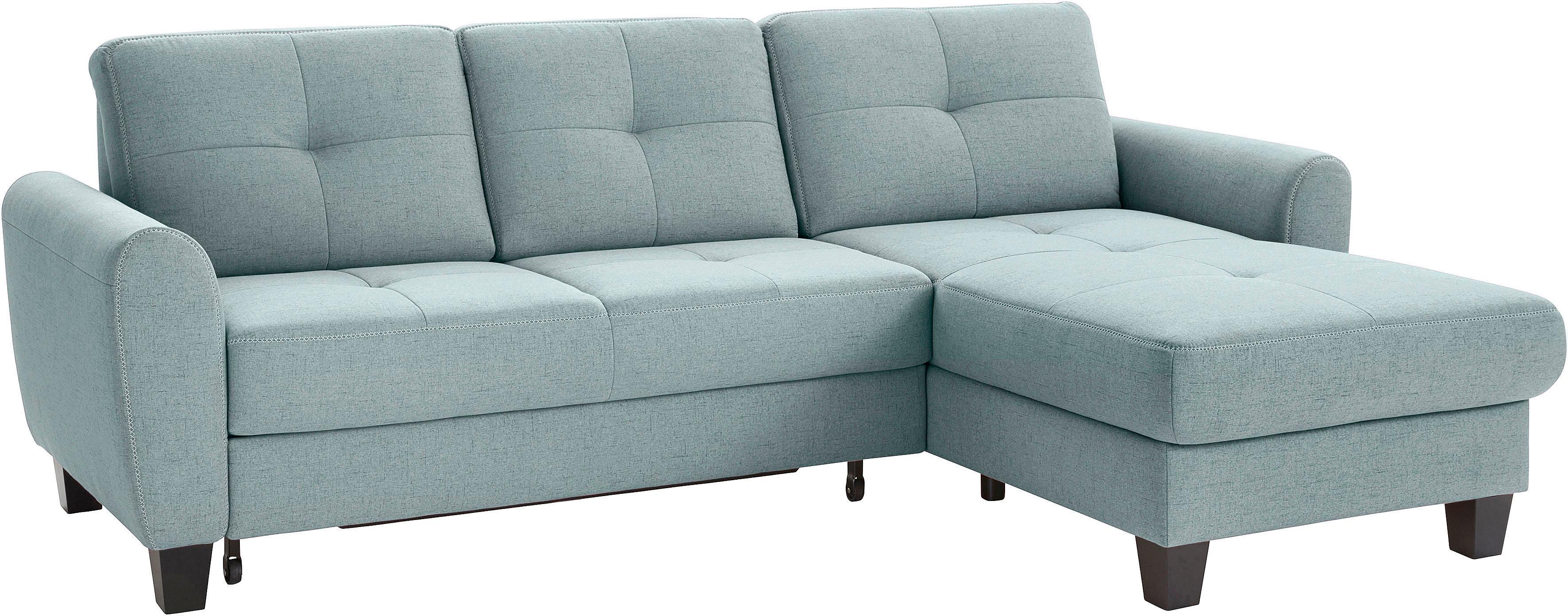 sit&more Ecksofa "Varese L-Form", mit Federkern, wahlweise mit Bettfunktion günstig online kaufen