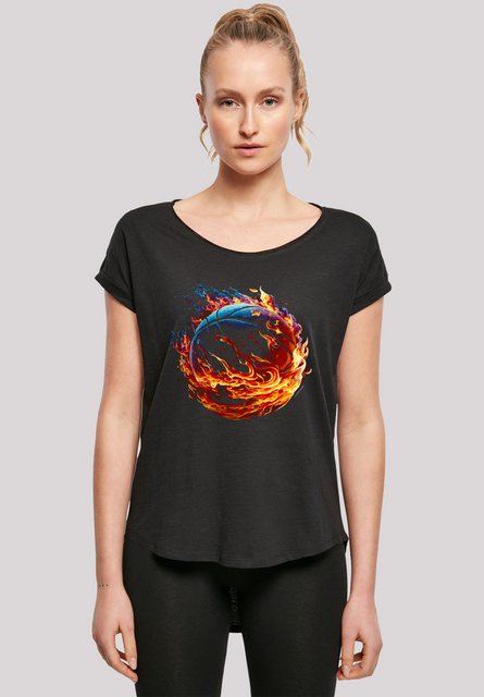 F4NT4STIC T-Shirt Basketball On Fire Sport LONG Print günstig online kaufen