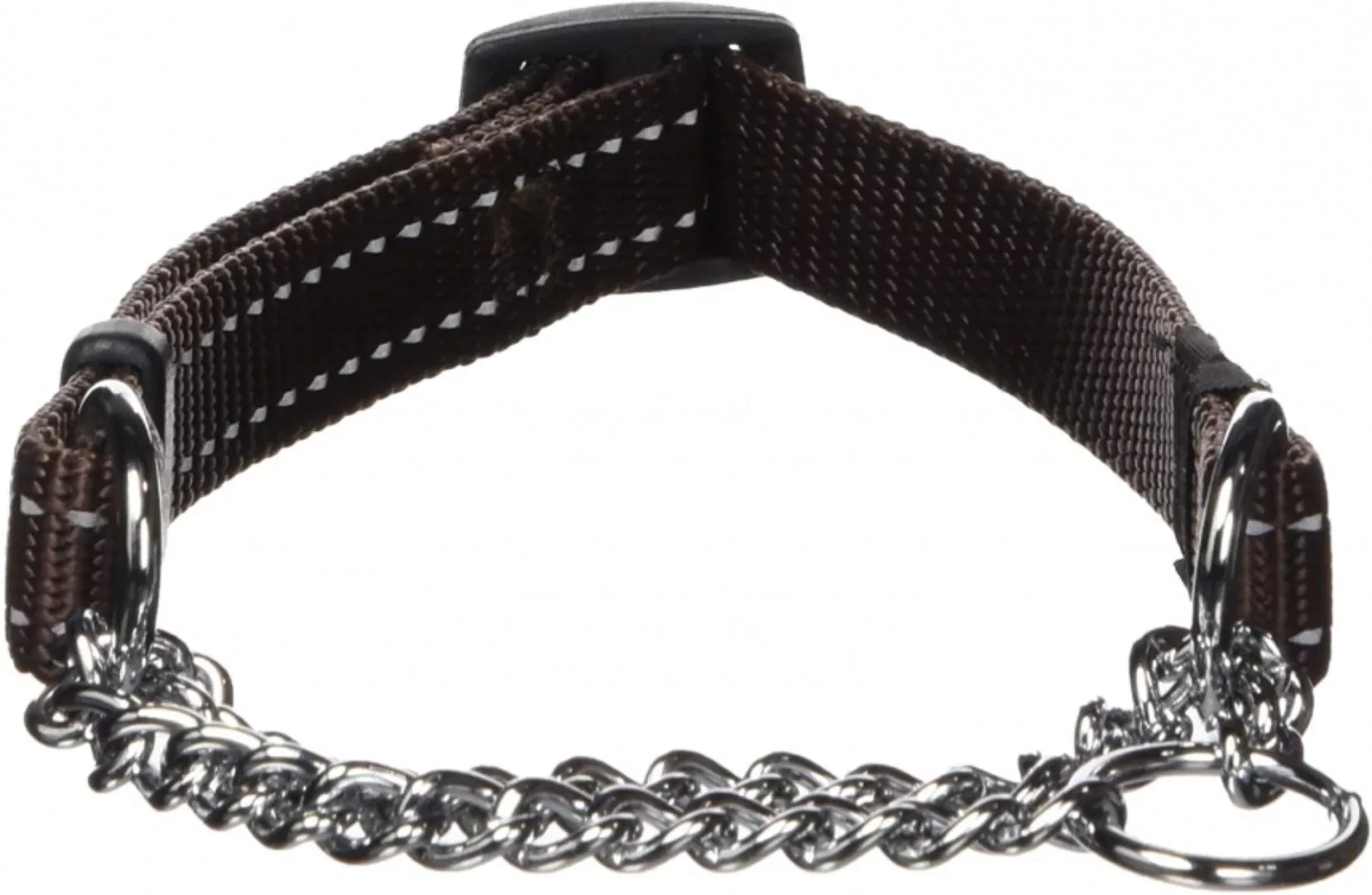 Hundehalsband Snake Choker 32-44 Cm Nylon Braun günstig online kaufen