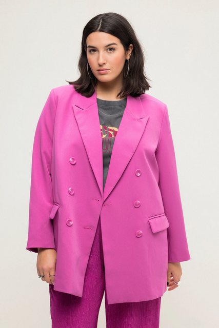 Studio Untold Blusenblazer Blazer Straight Fit doppelreihig Revers Langarm günstig online kaufen