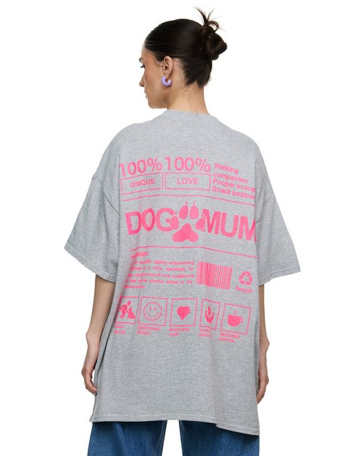 Worldclassca T-Shirt Worldclassca Oversized Print DOG MUM T-Shirt lang Somm günstig online kaufen