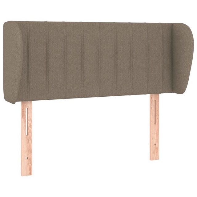 vidaXL Bett, Kopfteil mit Ohren Taupe 93x23x78/88 cm Stoff günstig online kaufen