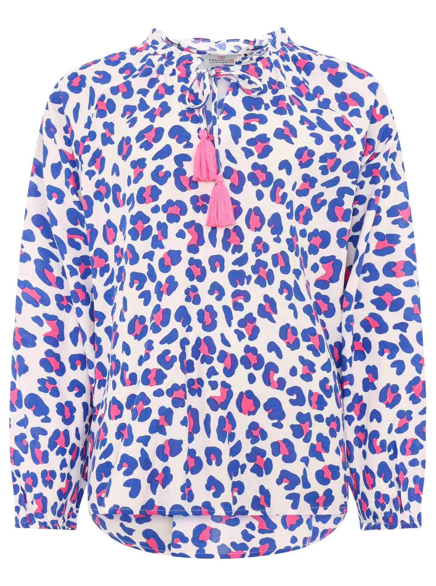 Zwillingsherz Schlupfbluse "Colorful Leo" Animal-Muster, Langarm, günstig online kaufen