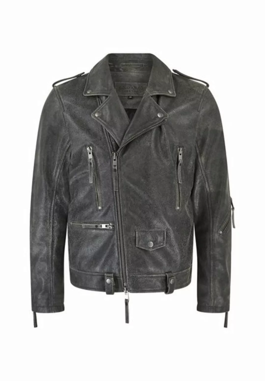 Bolongaro Trevor Bikerjacke STATEMENT BIKER Zwei-Wege-Reißverschluss, aus w günstig online kaufen