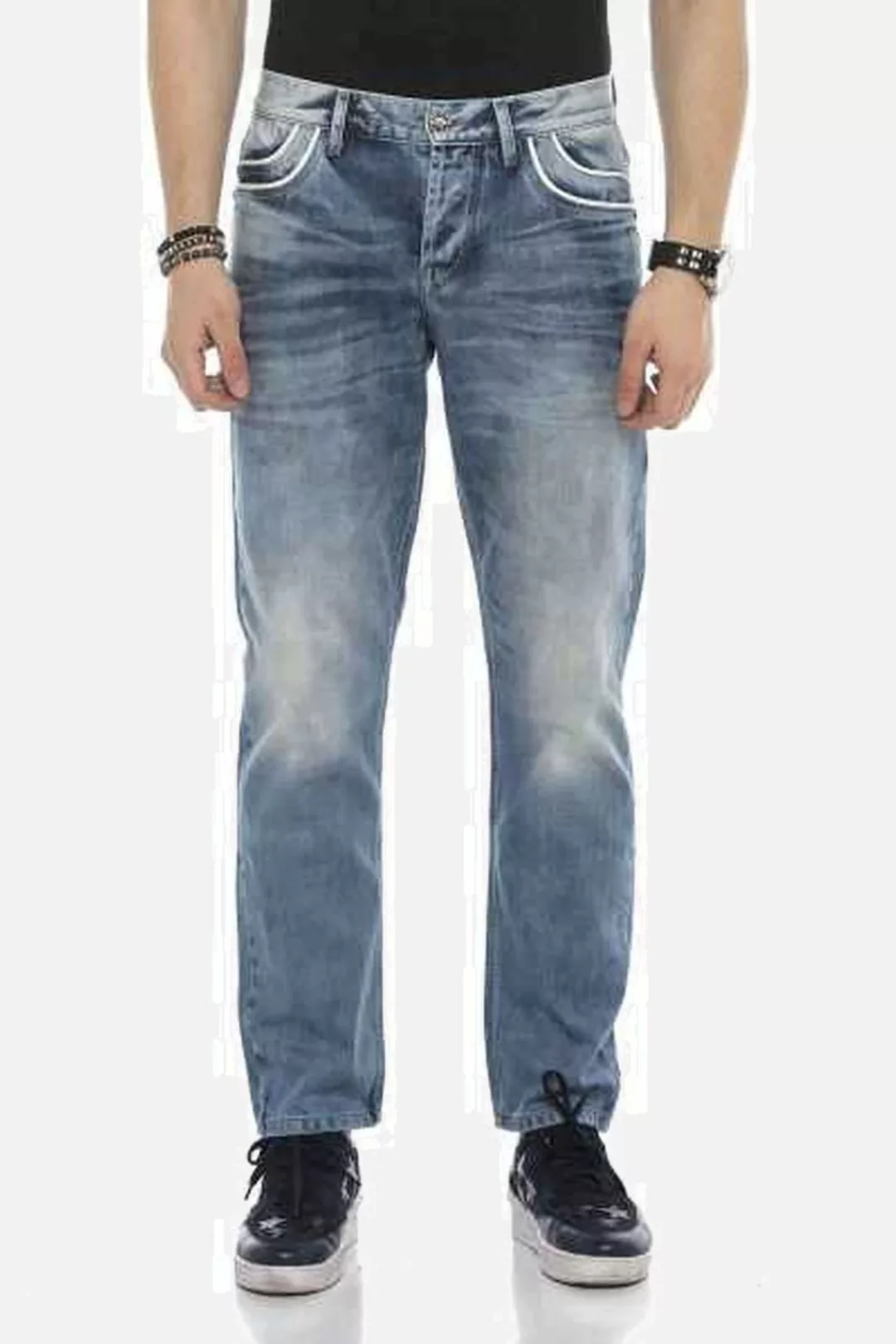 Cipo & Baxx Regular-fit-Jeans "DENIM", bequeme Jeans im Regular Fit-Schnitt günstig online kaufen