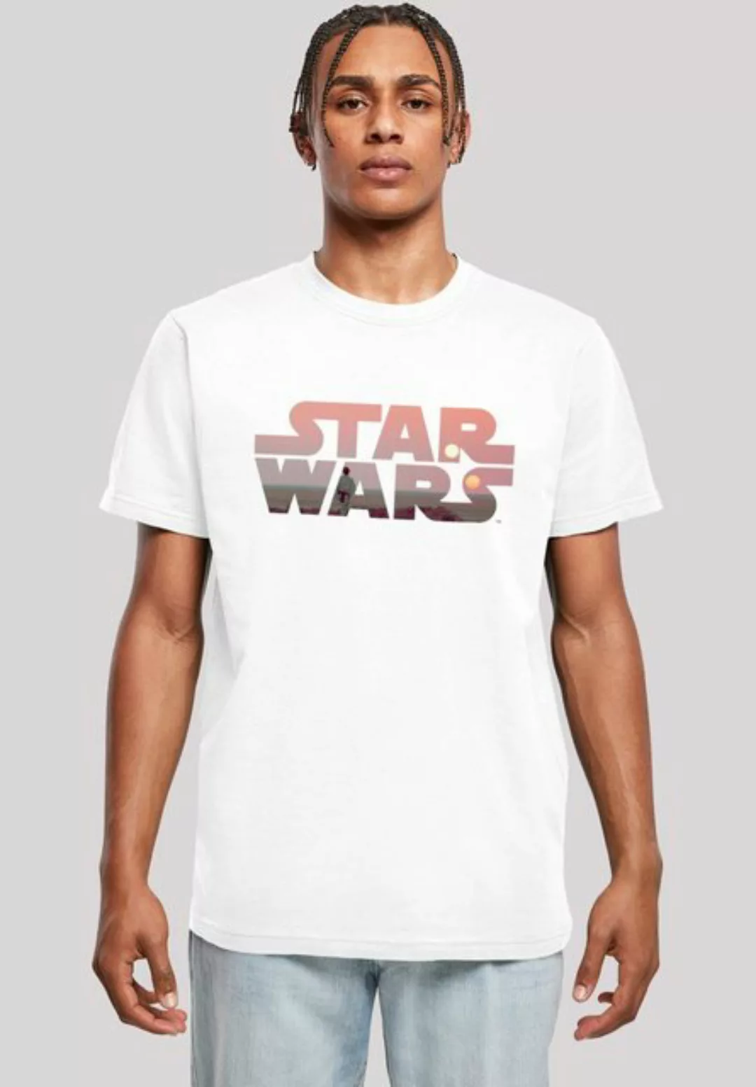 F4NT4STIC T-Shirt Star Wars Tatooine Logo Print günstig online kaufen