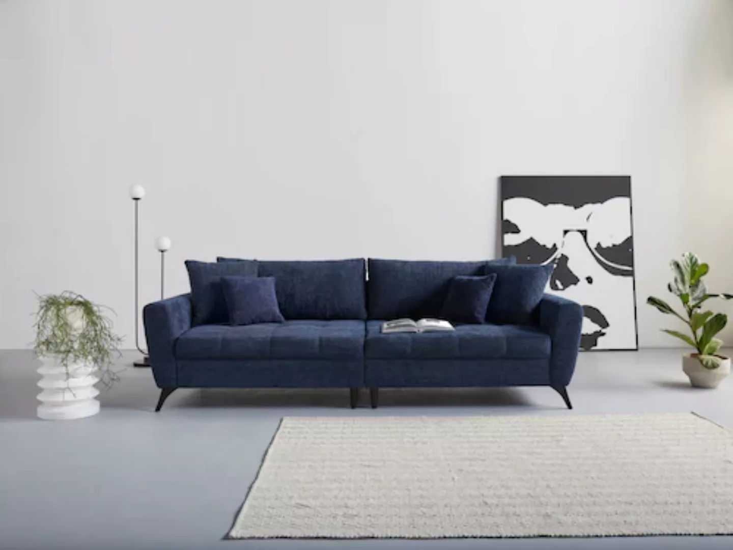 INOSIGN Big-Sofa "Lörby", auch mit Aqua clean-Bezug, feine Steppung im Sitz günstig online kaufen