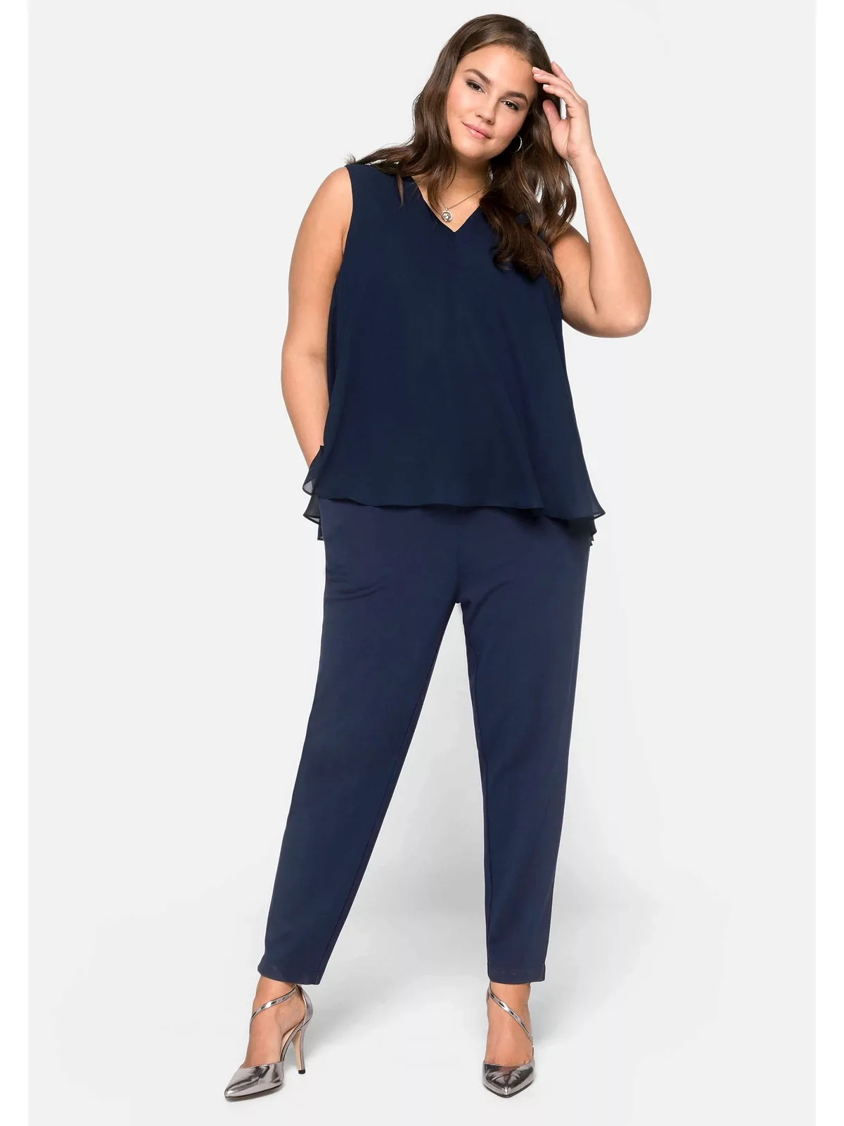 Sheego Jumpsuit "Große Größen", im Lagenlook günstig online kaufen