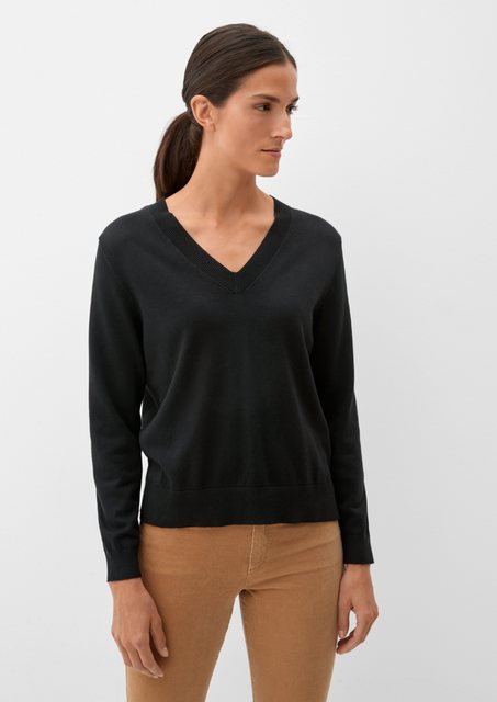 s.Oliver V-Ausschnitt-Pullover, im legeren Look günstig online kaufen