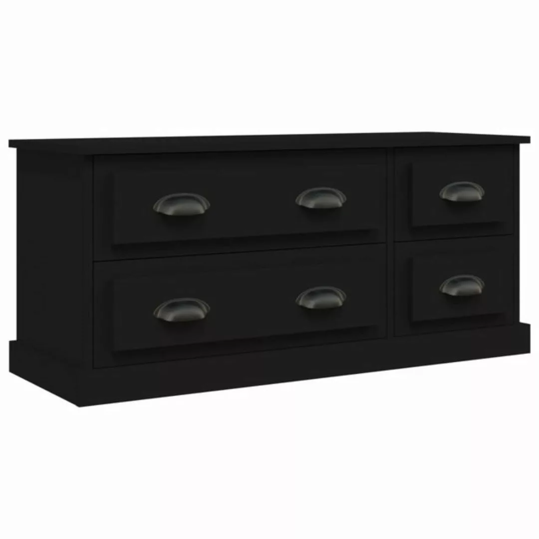 Vidaxl Tv-schrank Schwarz 100x35,5x45 Cm Holzwerkstoff günstig online kaufen