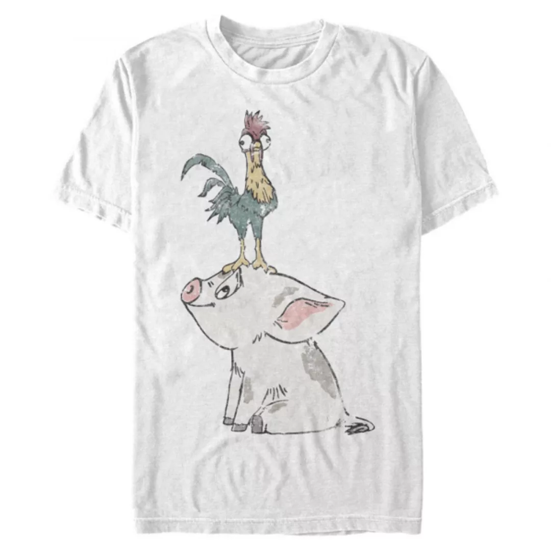 Disney - Moana - Pua & Hei Hei Pua - Männer T-Shirt günstig online kaufen
