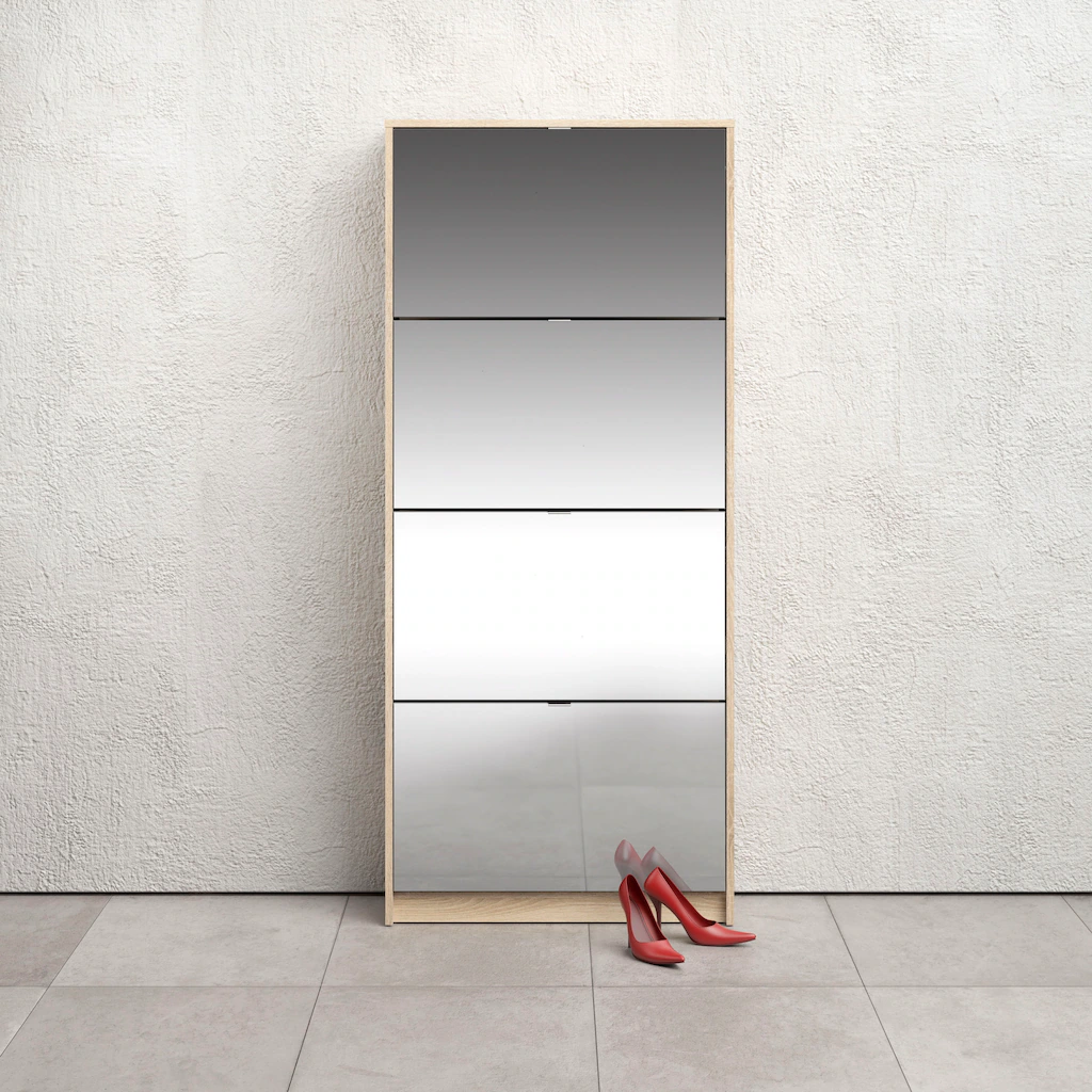 INOSIGN Schuhschrank "Shoes, Praktisch, minimalistisch, verspiegelte Klappe günstig online kaufen