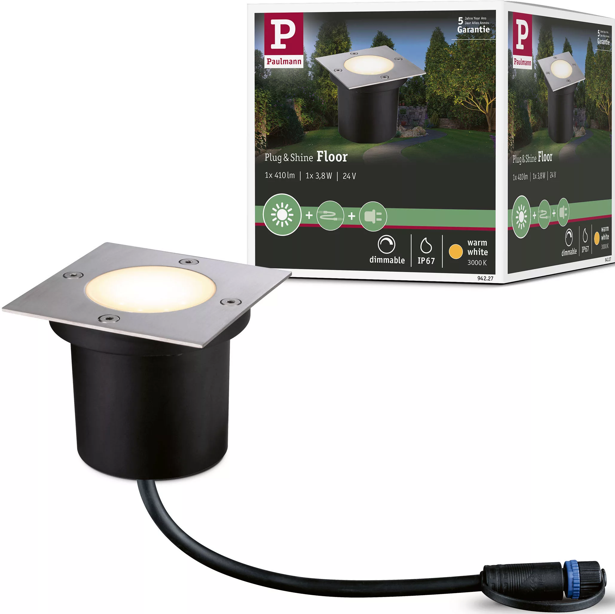 Paulmann Plug & Shine LED-Bodeneinbauleuchte 94227 günstig online kaufen