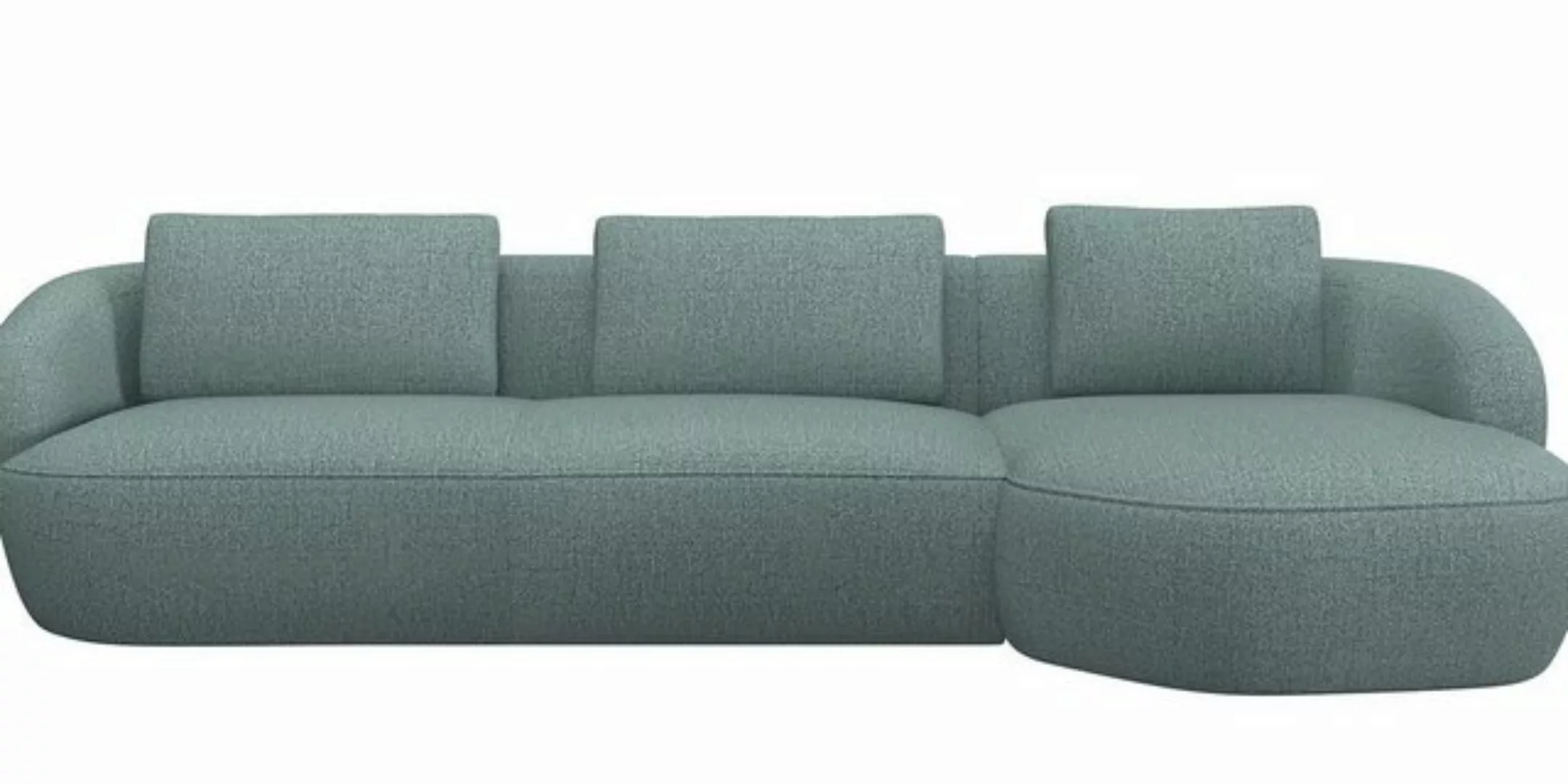 FLEXLUX Wohnlandschaft Torino, rund, L-Form, Sofa-Ecke mit Recamiere, Longc günstig online kaufen