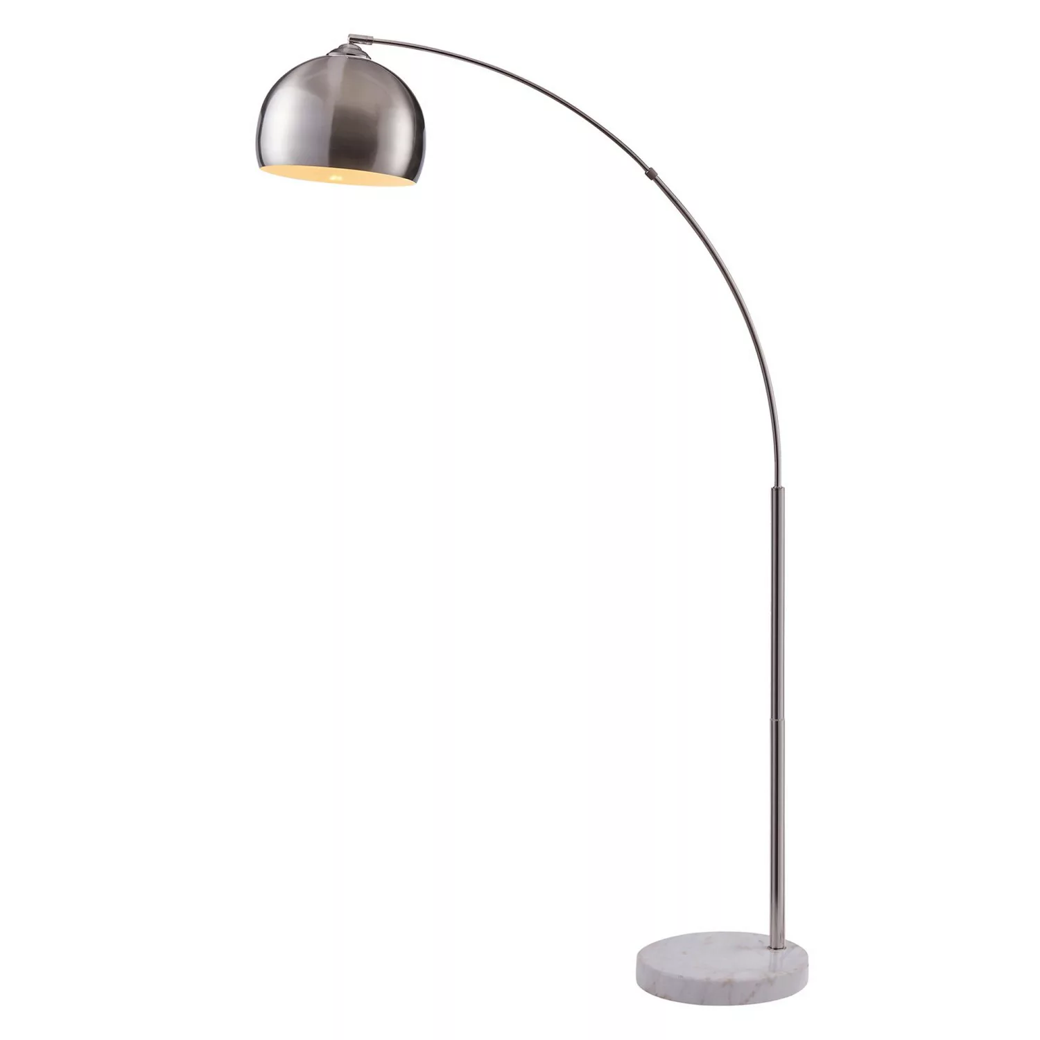 Teamson Home Arquer Bogenlampe Nickel Finish Modernes Ambiente günstig online kaufen