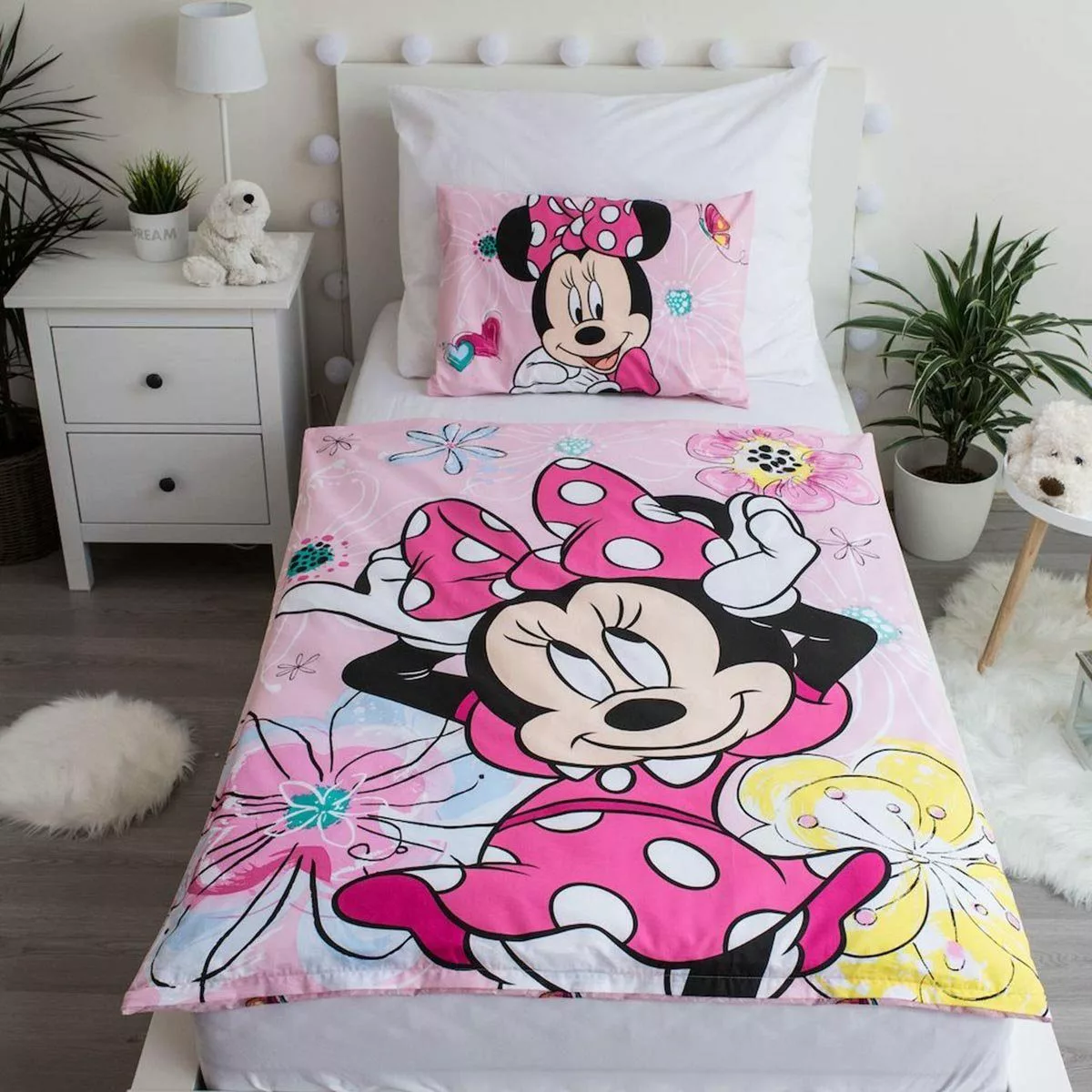 Disney Kinderbettwäsche Disney Minnie Maus Kinderbettwäsche günstig online kaufen