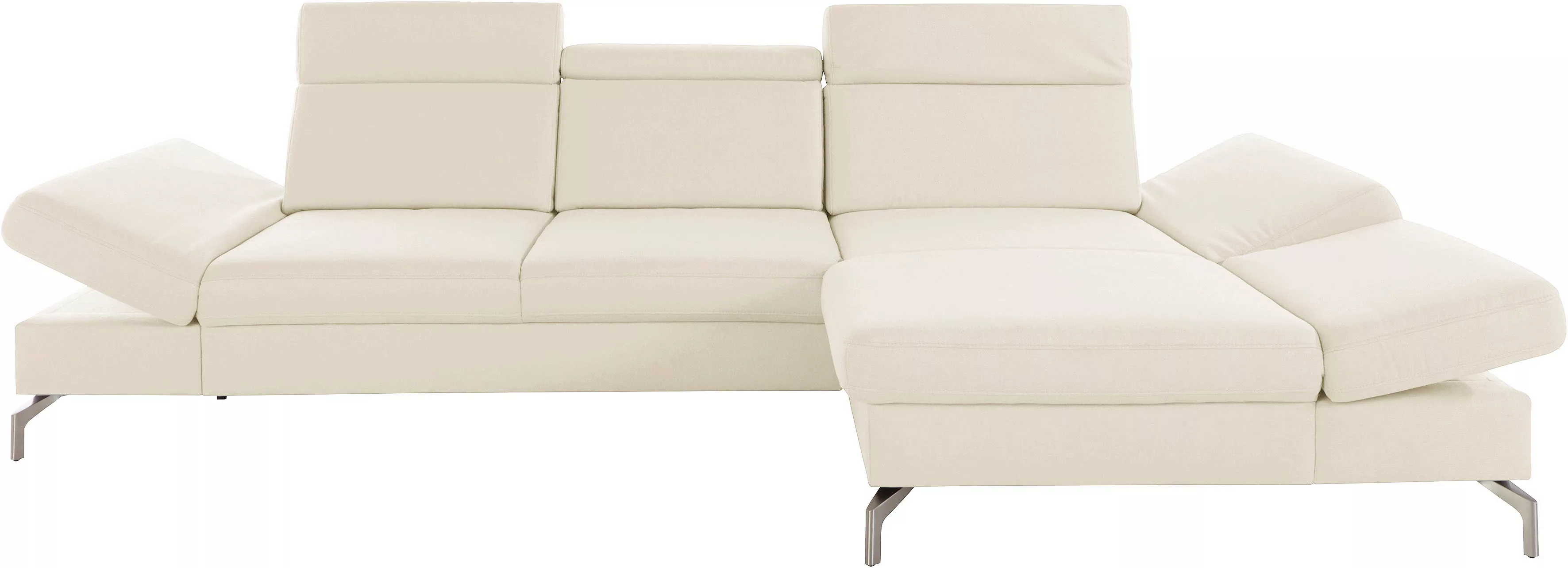 sit&more Ecksofa »Brisbane L-Form«, Fußhöhe 15 cm, inklusive Sitztiefen-, A günstig online kaufen